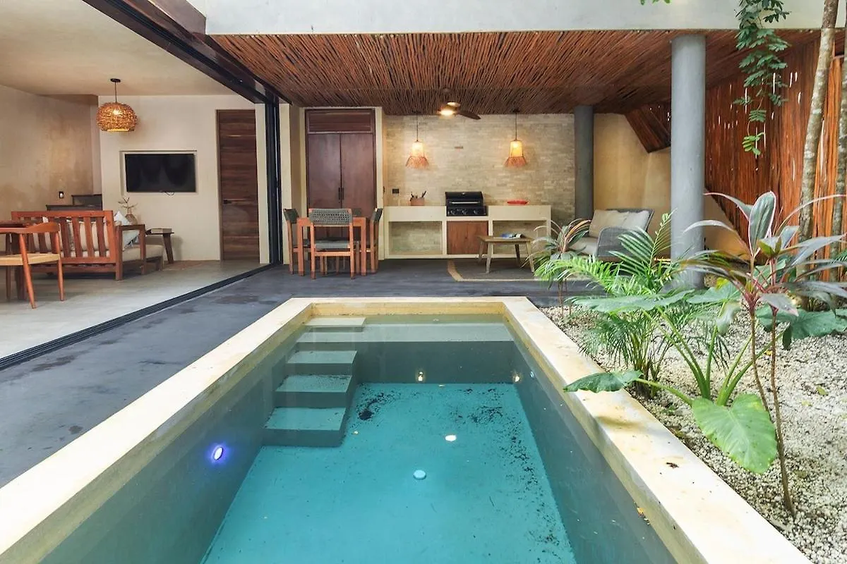 Villa 2 Bdr Bohemia Private Pool Yoga Relax تولوم