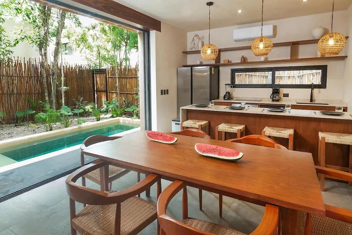 Villa 2 Bdr Bohemia Private Pool Yoga Relax تولوم المكسيك